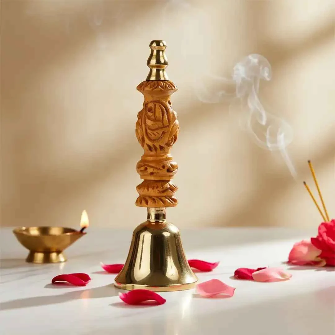 Aura Suddhi Handcrafted Brass Bell view 2
