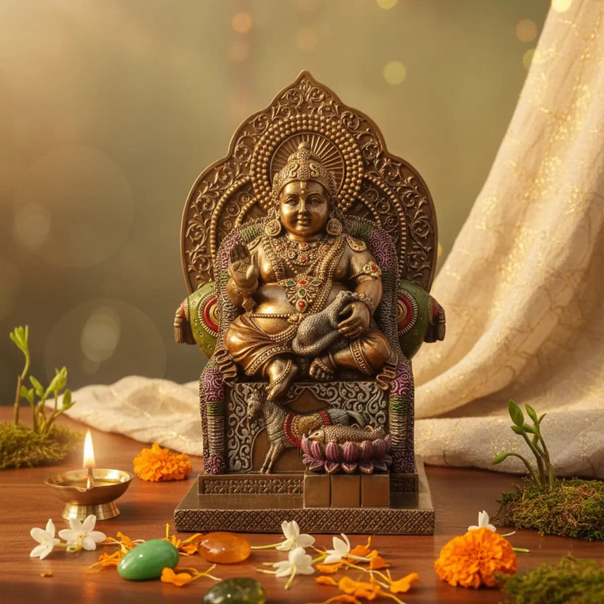Dhan-Varsha Kuber Statue view 2