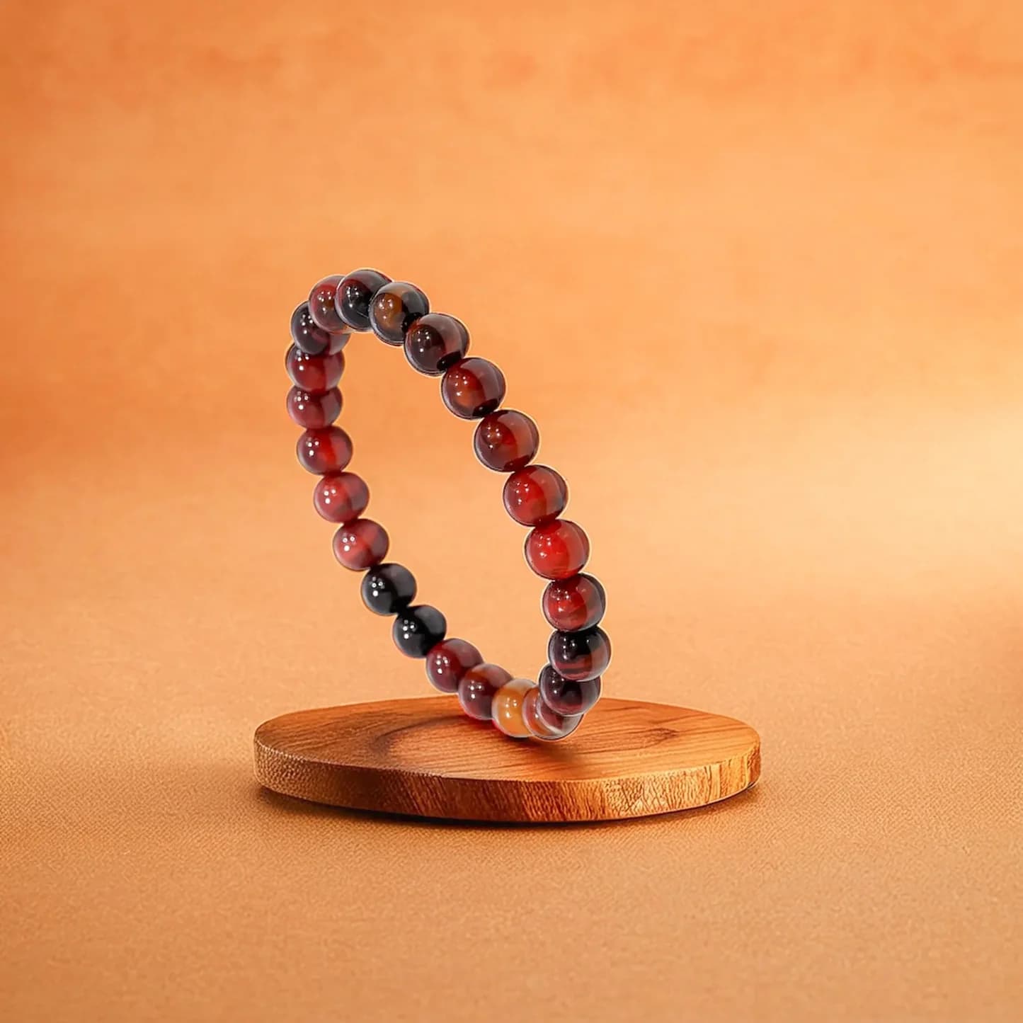 Natural Striped Agate Bracelet - With Certificate view 2
