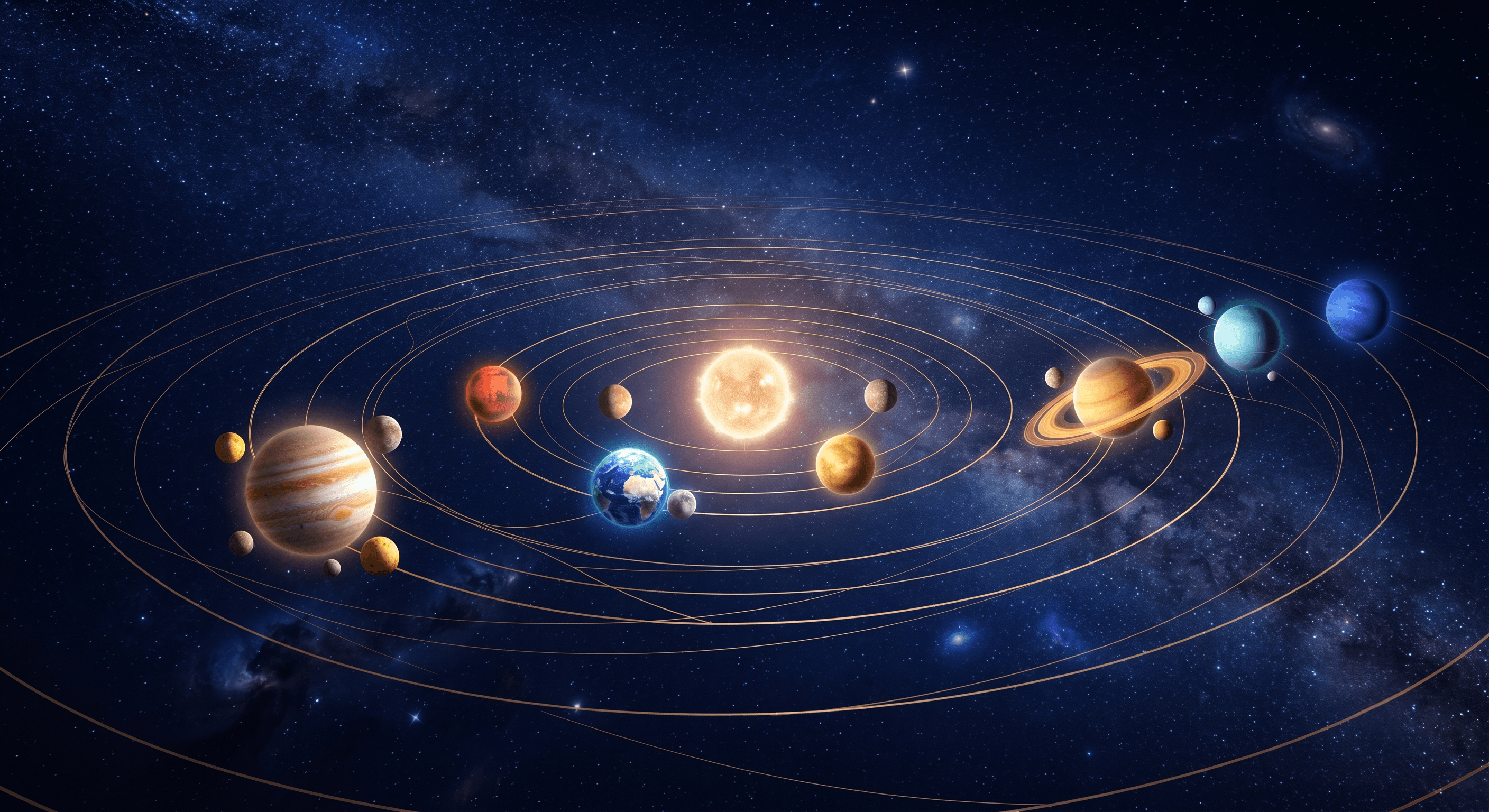 Cosmic Planetary Panorama