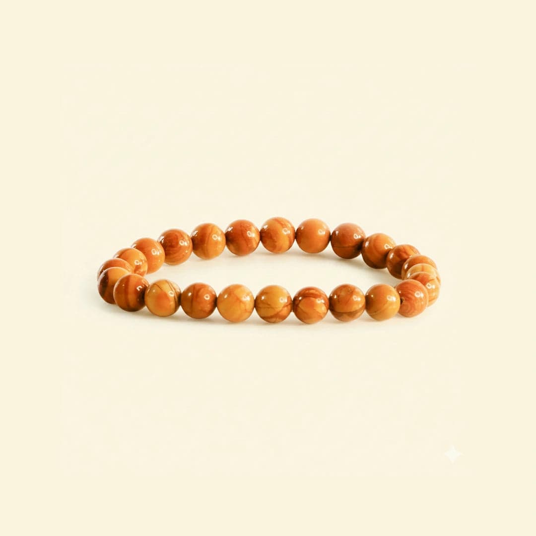 Camel Jasper Bracelet - With Certificate